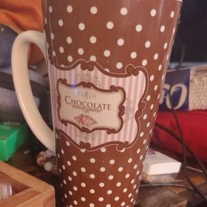 Brown Polka Dot Chocolate Mug